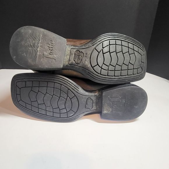 Justin Men's Western Cowboy Boots - Picture 8 of 8